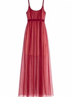 Laundry By Shelli Segal Asymmetrical Sheer Pink Dress (with pockets) used once